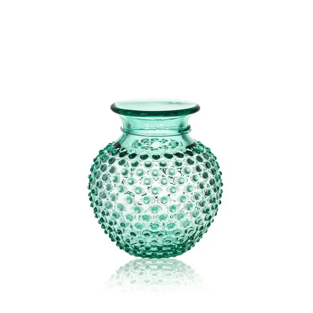 klimchi-hobnail-beryl-vase-col-vert-petit-mod-le image 1