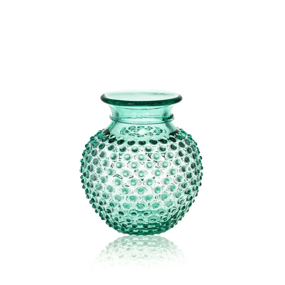 klimchi-hobnail-beryl-vase-col-vert-petit-mod-le image 1