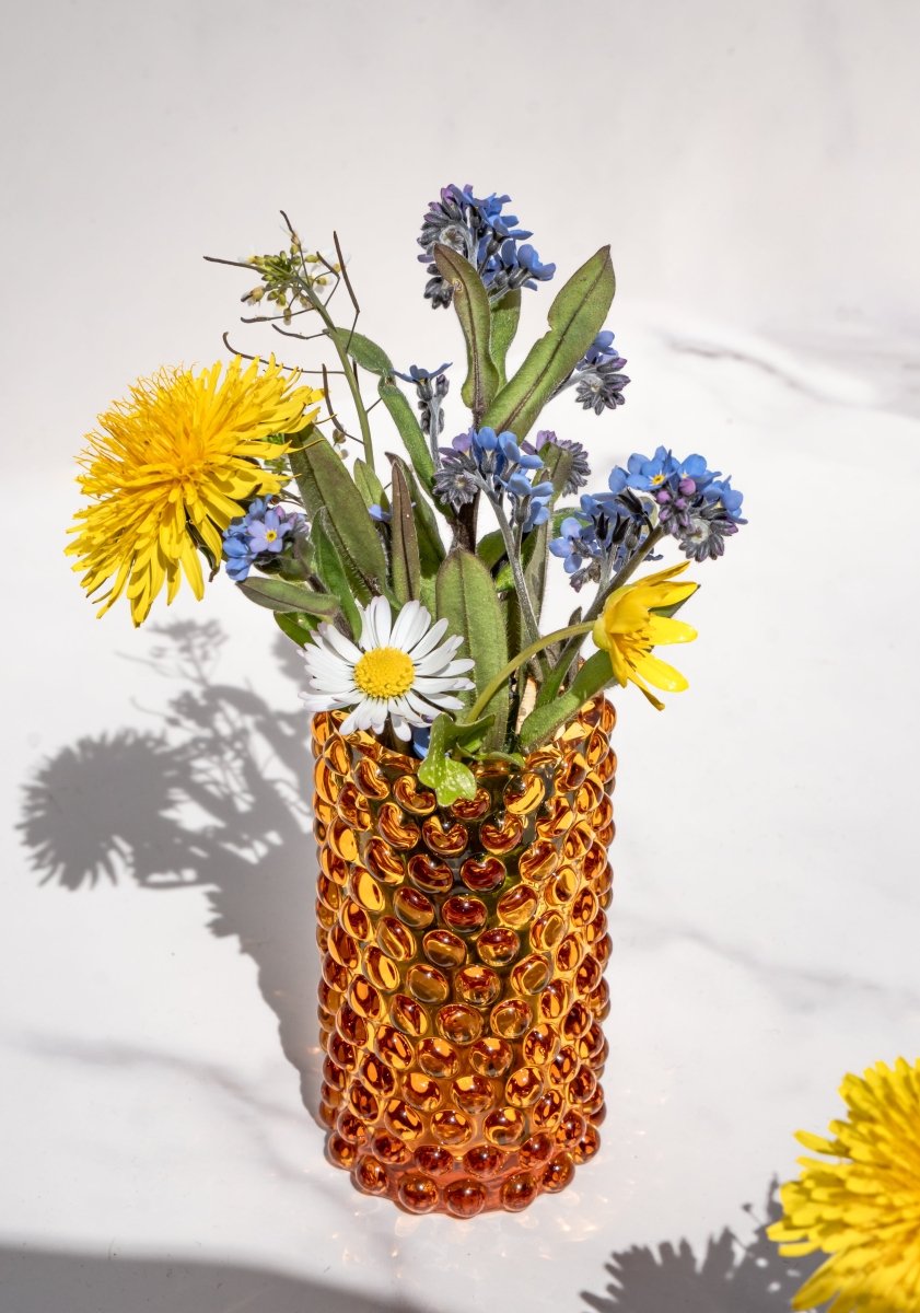 klimchi-hobnail-amber-mini-vase-ambre-l-unit image 3
