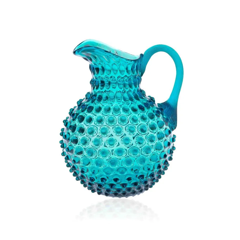 klimchi-hobnail-aquamarine-carafe-verre-2-l image 1