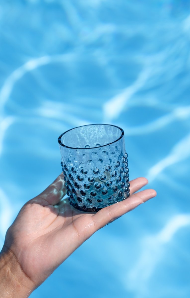 klimchi-hobnail-verre-whisky-bleu-misty-150-ml image 2