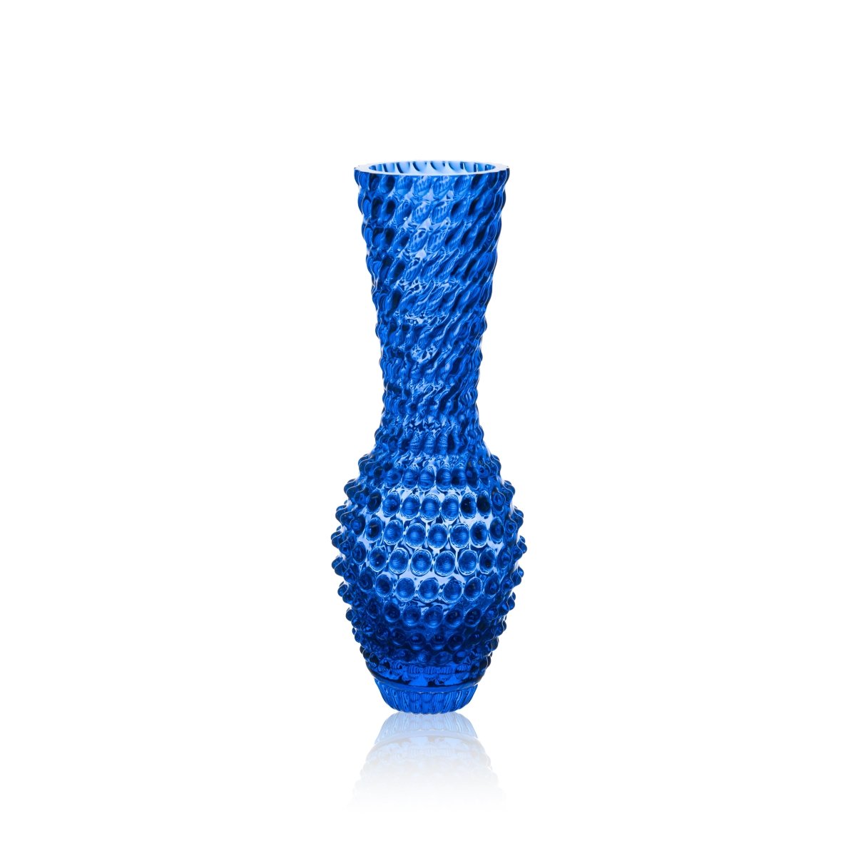 klimchi-fugu-vase-en-verre-bleu-lectrique image 1
