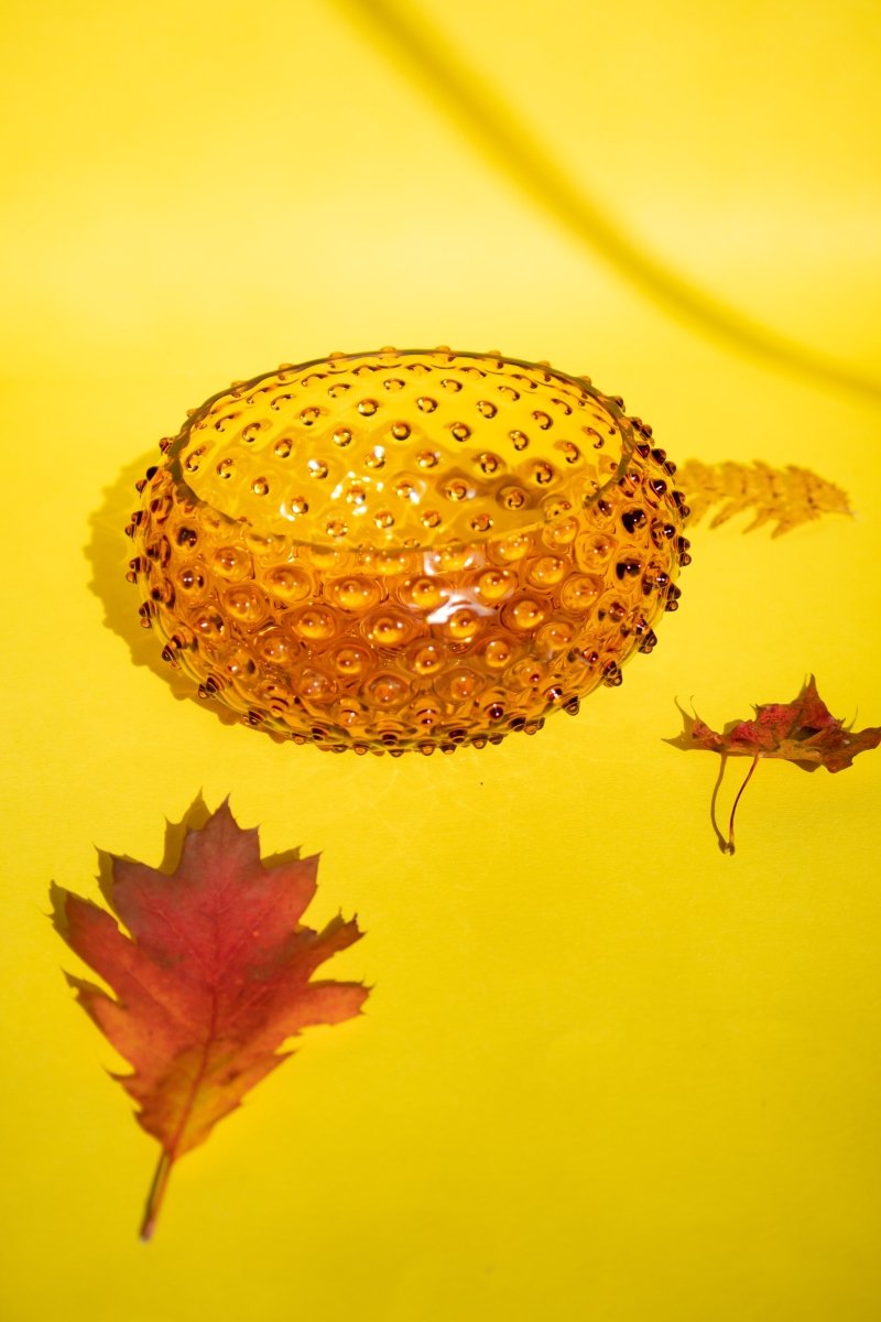 klimchi-hobnail-amber-saladier-cristal-ambre image 2