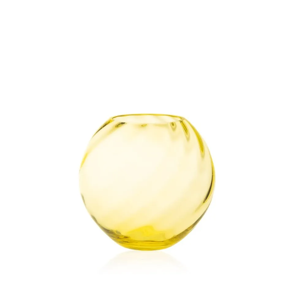 klimchi-marika-vase-rond-citrine-jaune-cristal-sans-plomb image 1