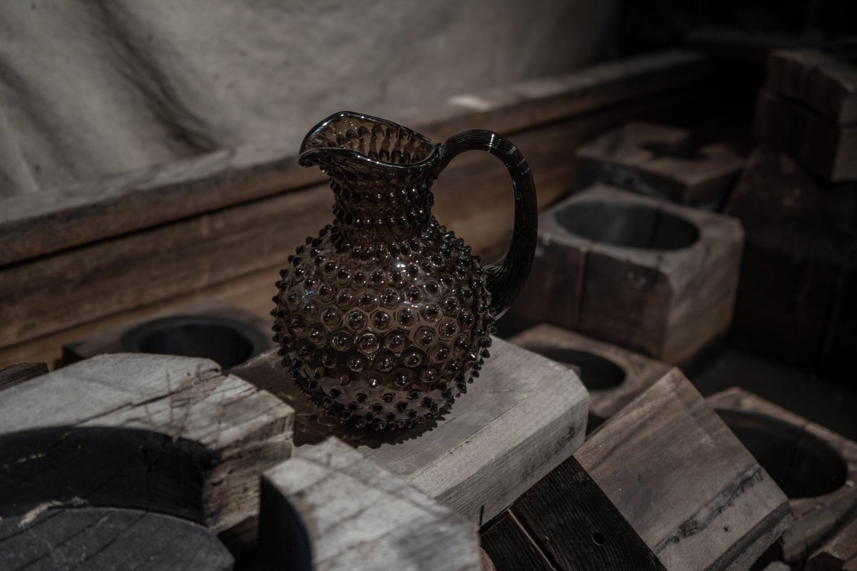 klimchi-hobnail-carafe-verre-black-smoke-2000-ml image 8