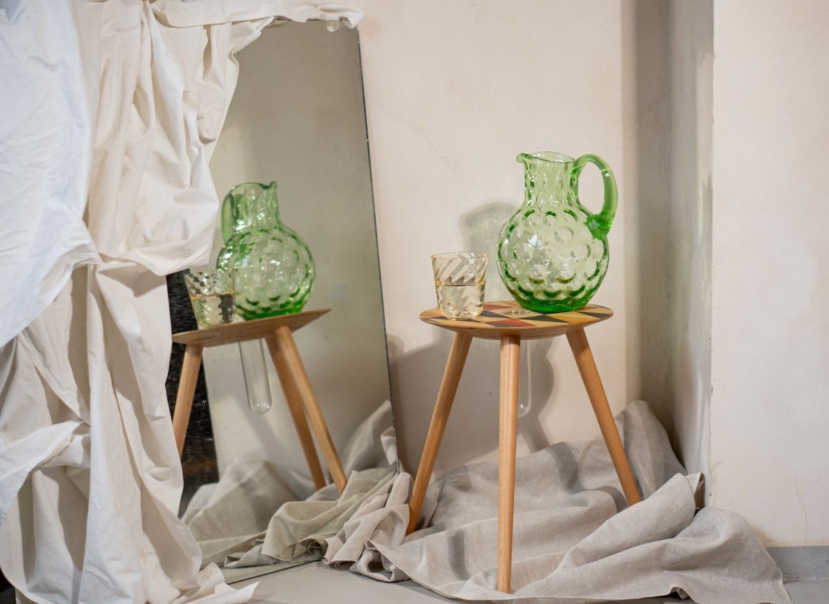 klimchi-kugel-carafe-2-l-vert-clair-en-verre image 4