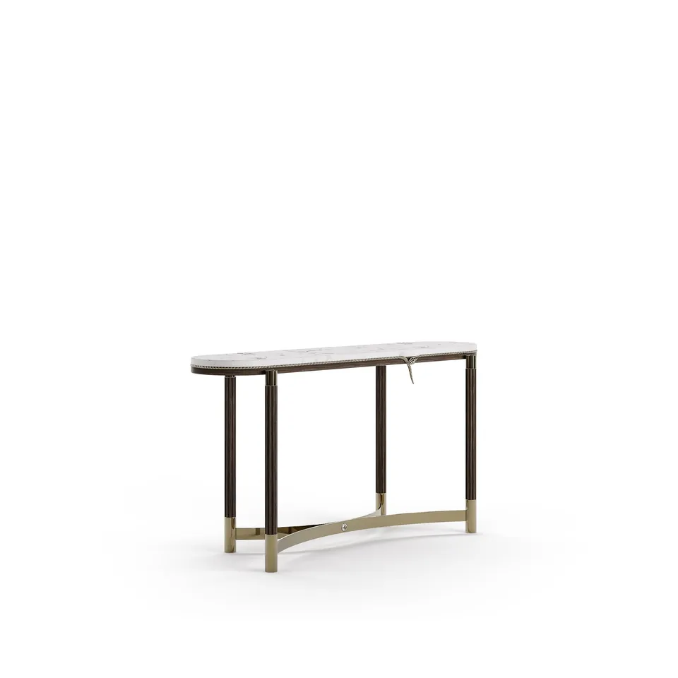 bablanc-snake-console-marbre-laiton-serpent image 1