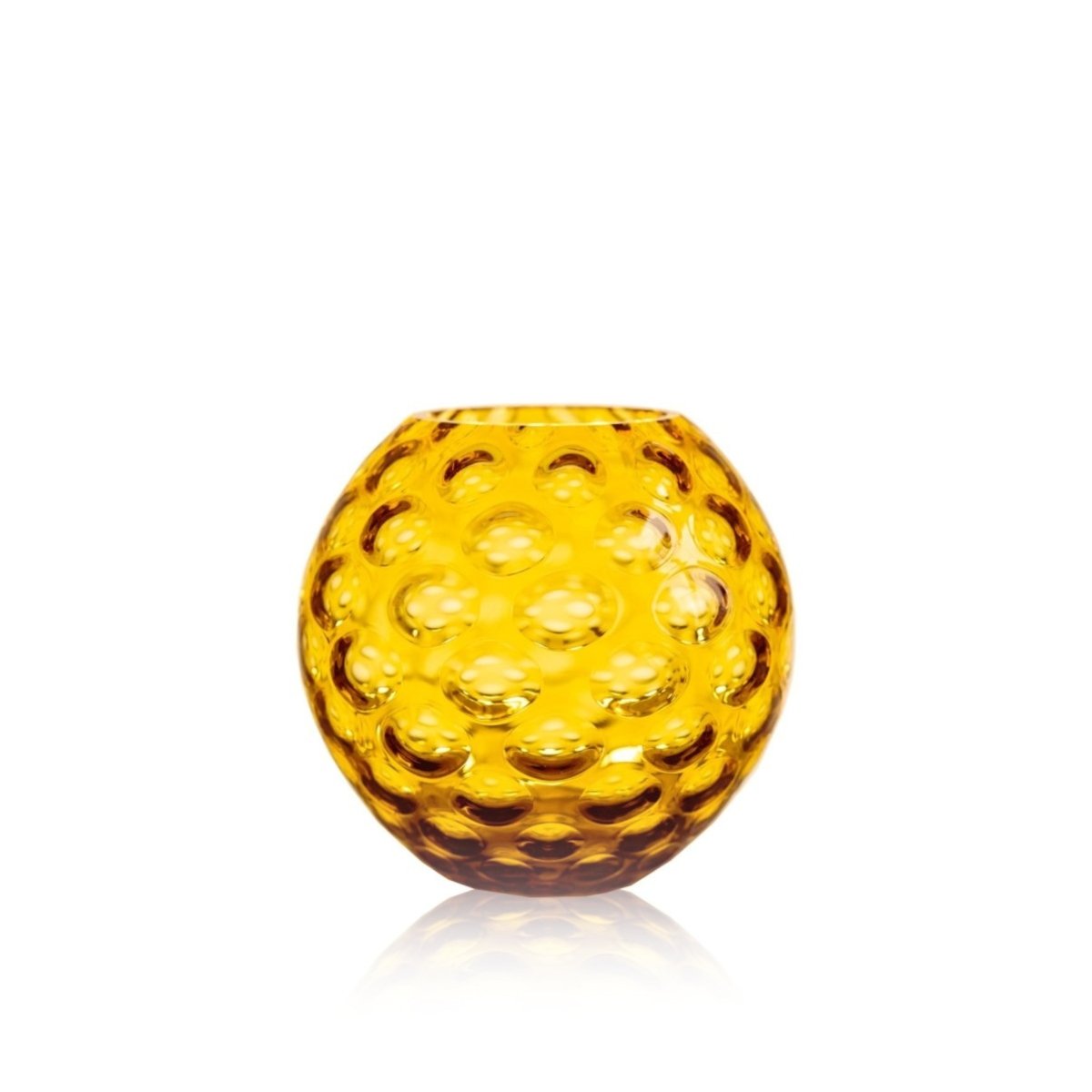 klimchi-kugel-vase-boule-ambre-fleurs-courtes image 1