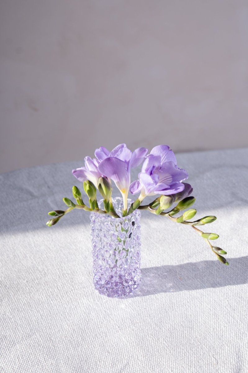 klimchi-hobnail-lilac-petit-vase-soliflore-cristal image 2