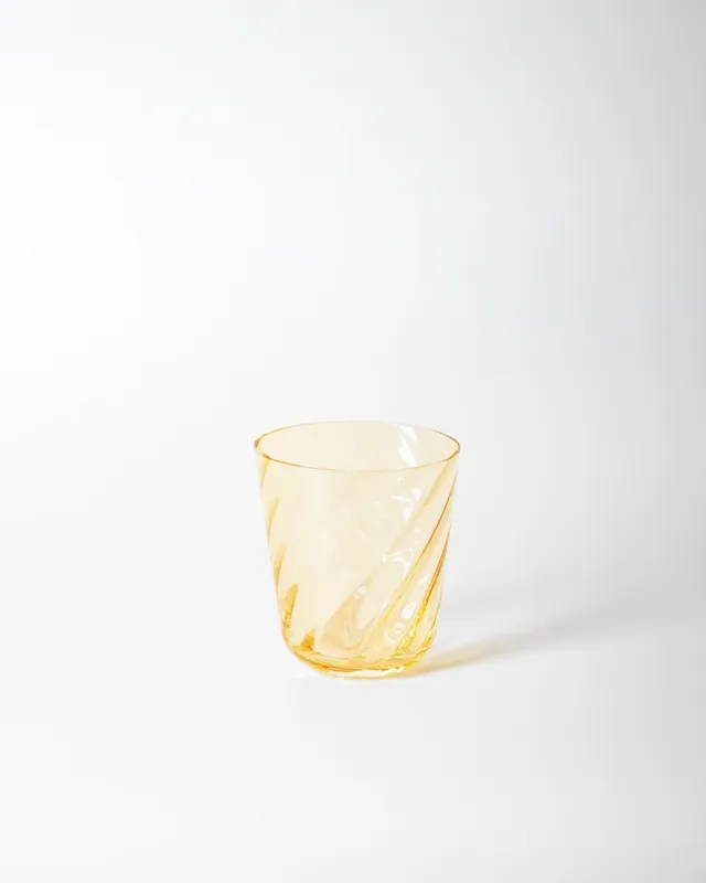 klimchi-marika-citrine-verres-lot-de-2-jaune-souffl-bouche image 1