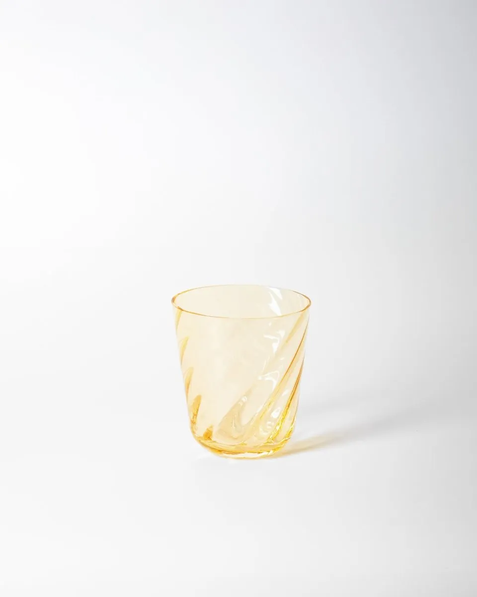 klimchi-marika-citrine-verres-lot-de-2-jaune-souffl-bouche image 1