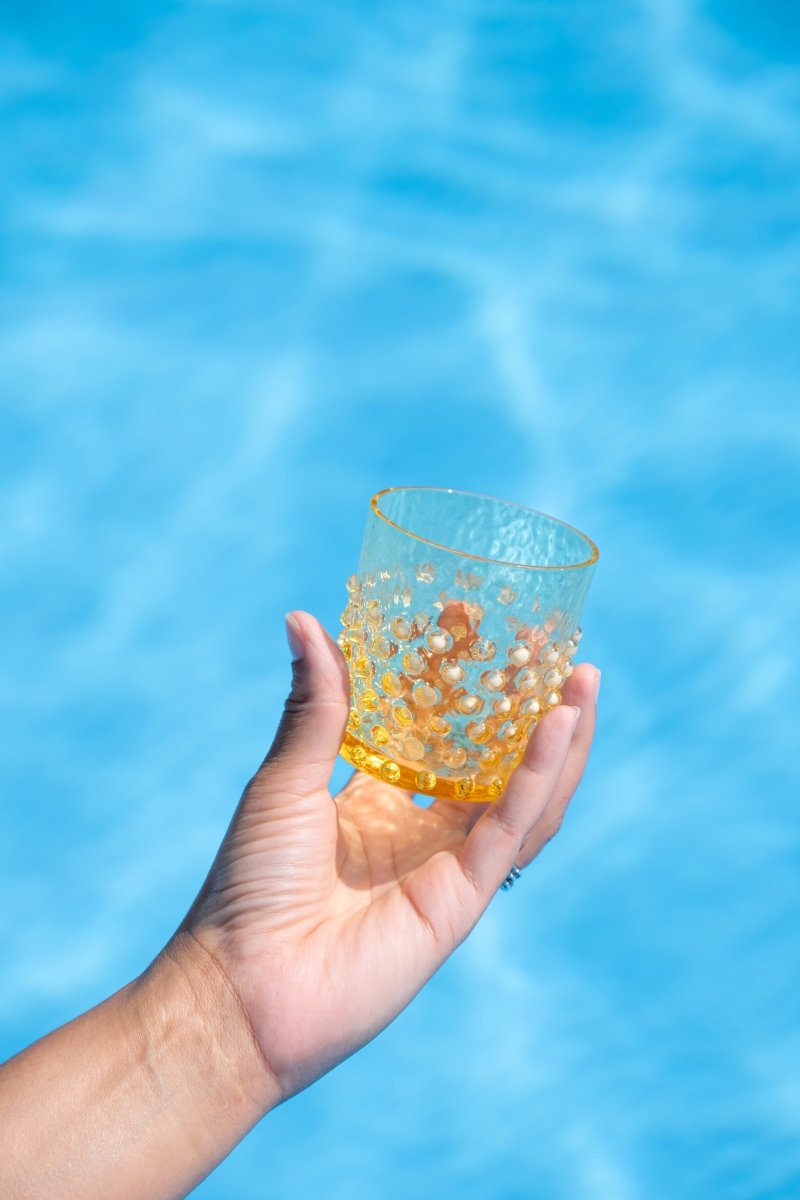 klimchi-hobnail-citrine-verre-whisky-150-ml image 2