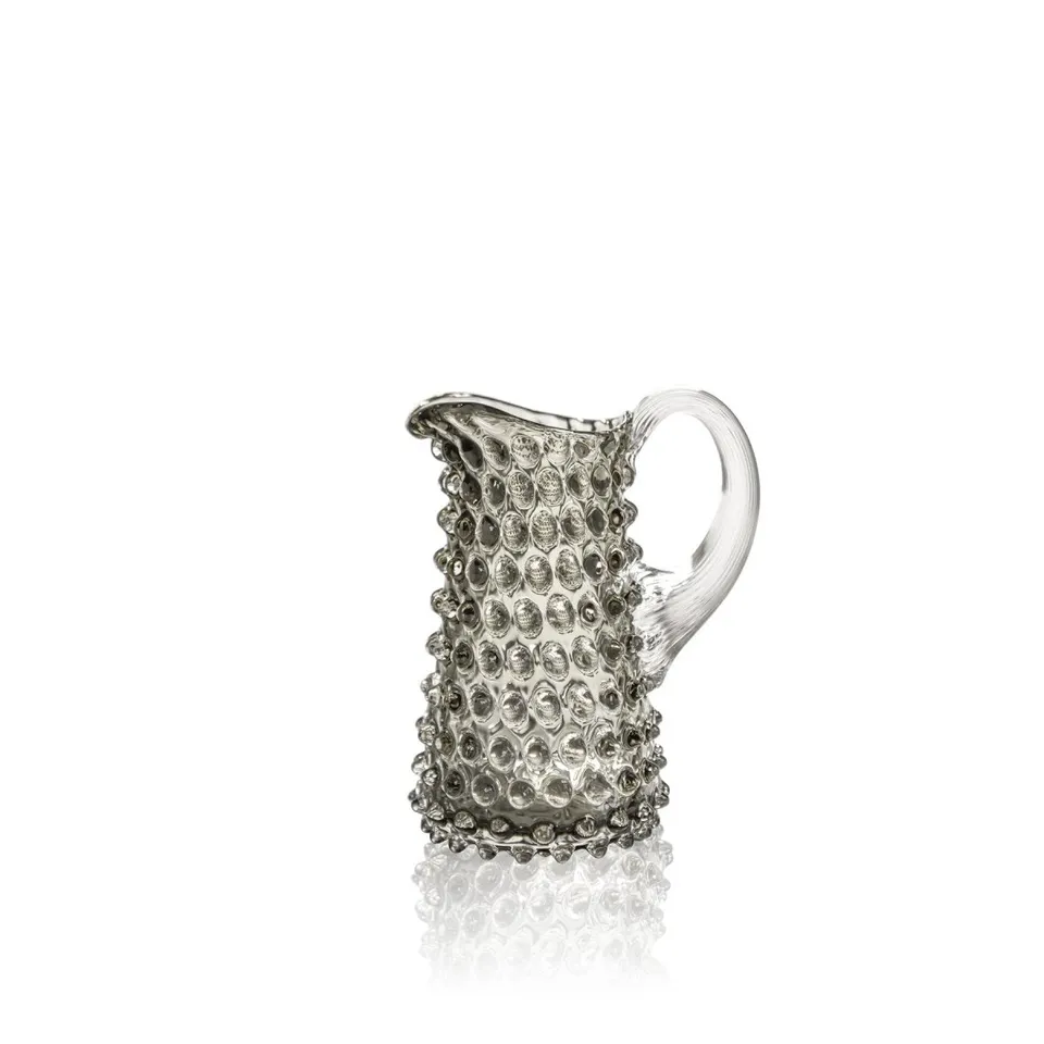 klimchi-hobnail-mini-pichet-verre-noir-fum-350-ml image 1