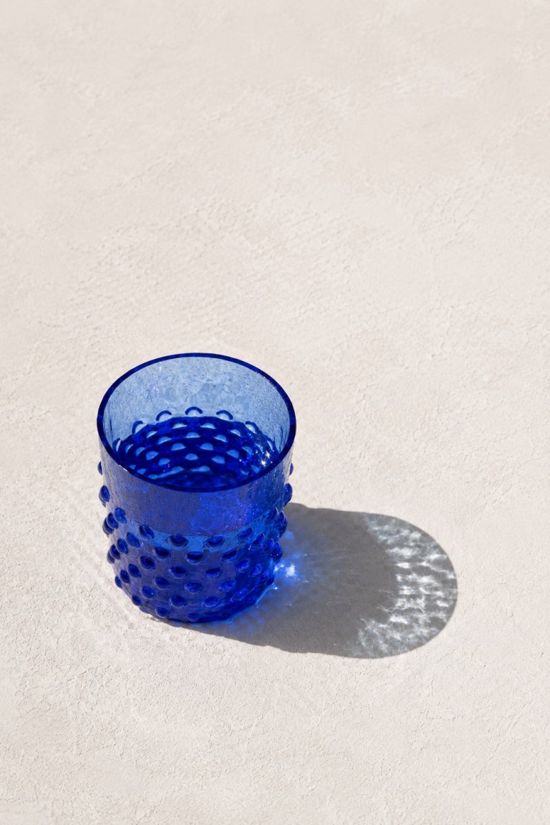 klimchi-hobnail-verre-whisky-bleu-lectrique-l-unit image 4