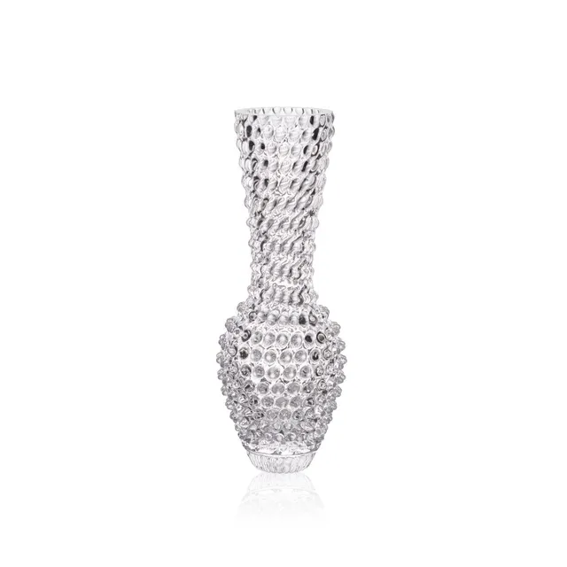 klimchi-fugu-vase-transparent-cristal-motif-bulles image 1