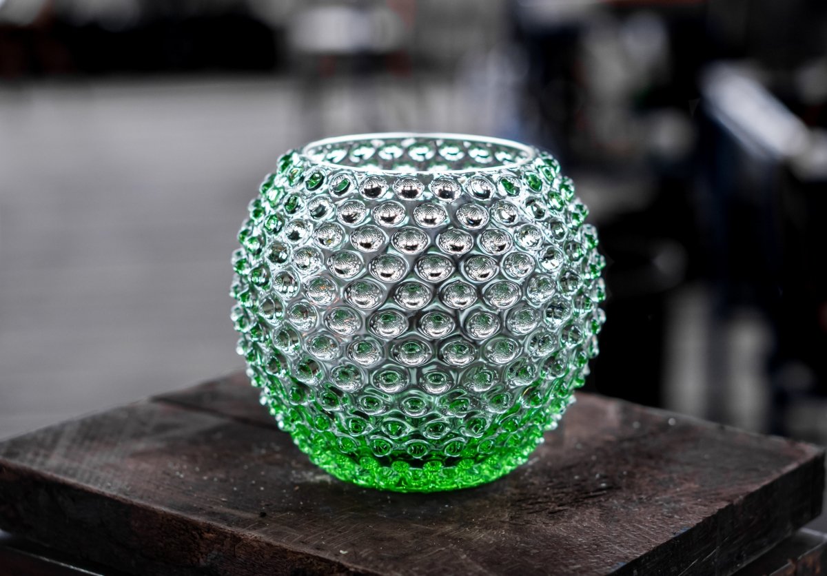 klimchi-hobnail-vase-boule-vert-clair-petit-mod-le-cristal image 5