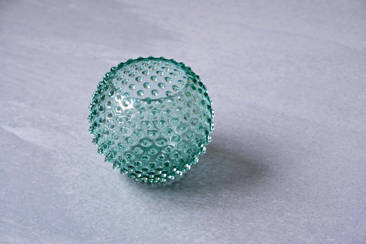 klimchi-hobnail-vase-rond-b-ryl-vert-cristal image 2