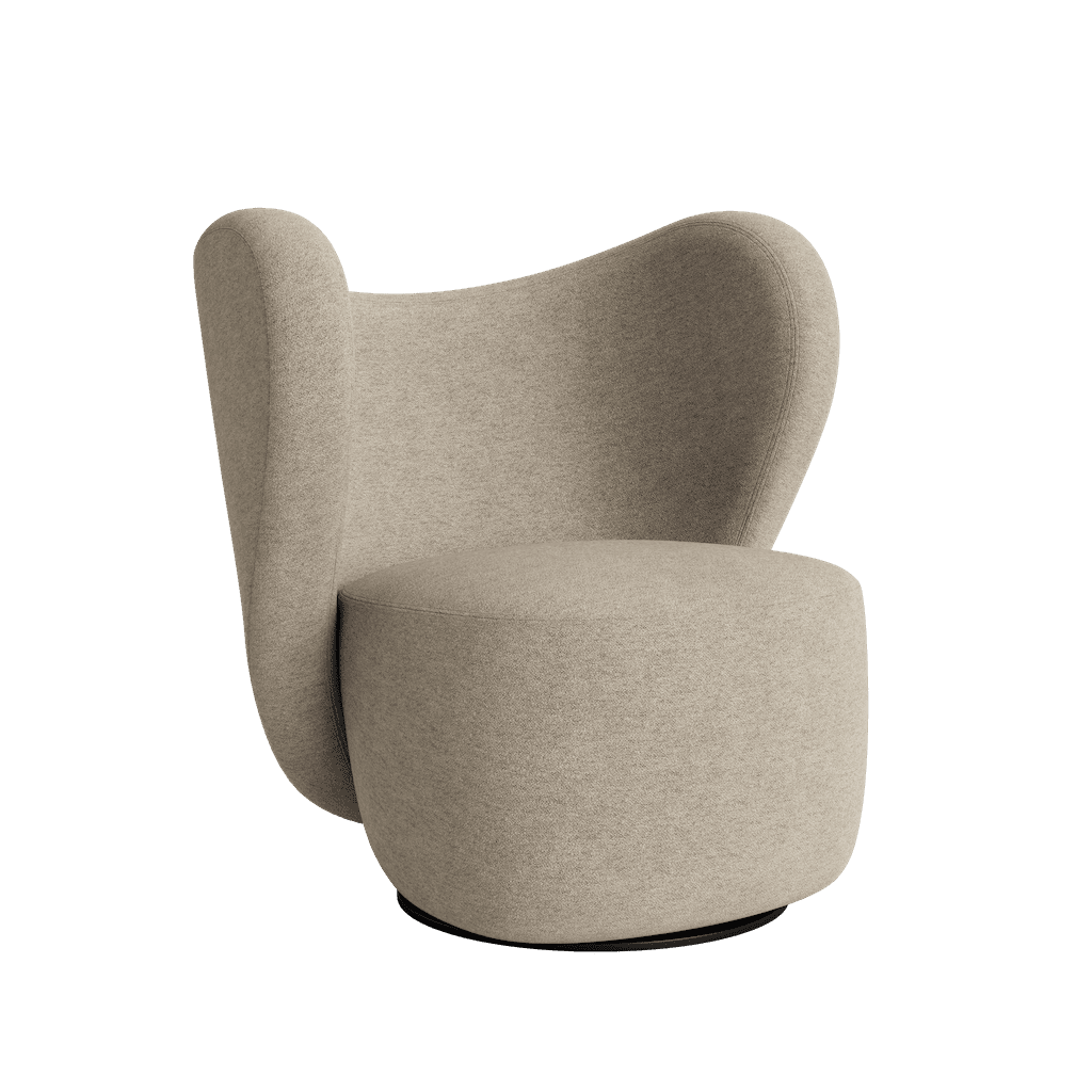 norr-11-little-big-chair-fauteuil-tissu-beige-pivotant image 2