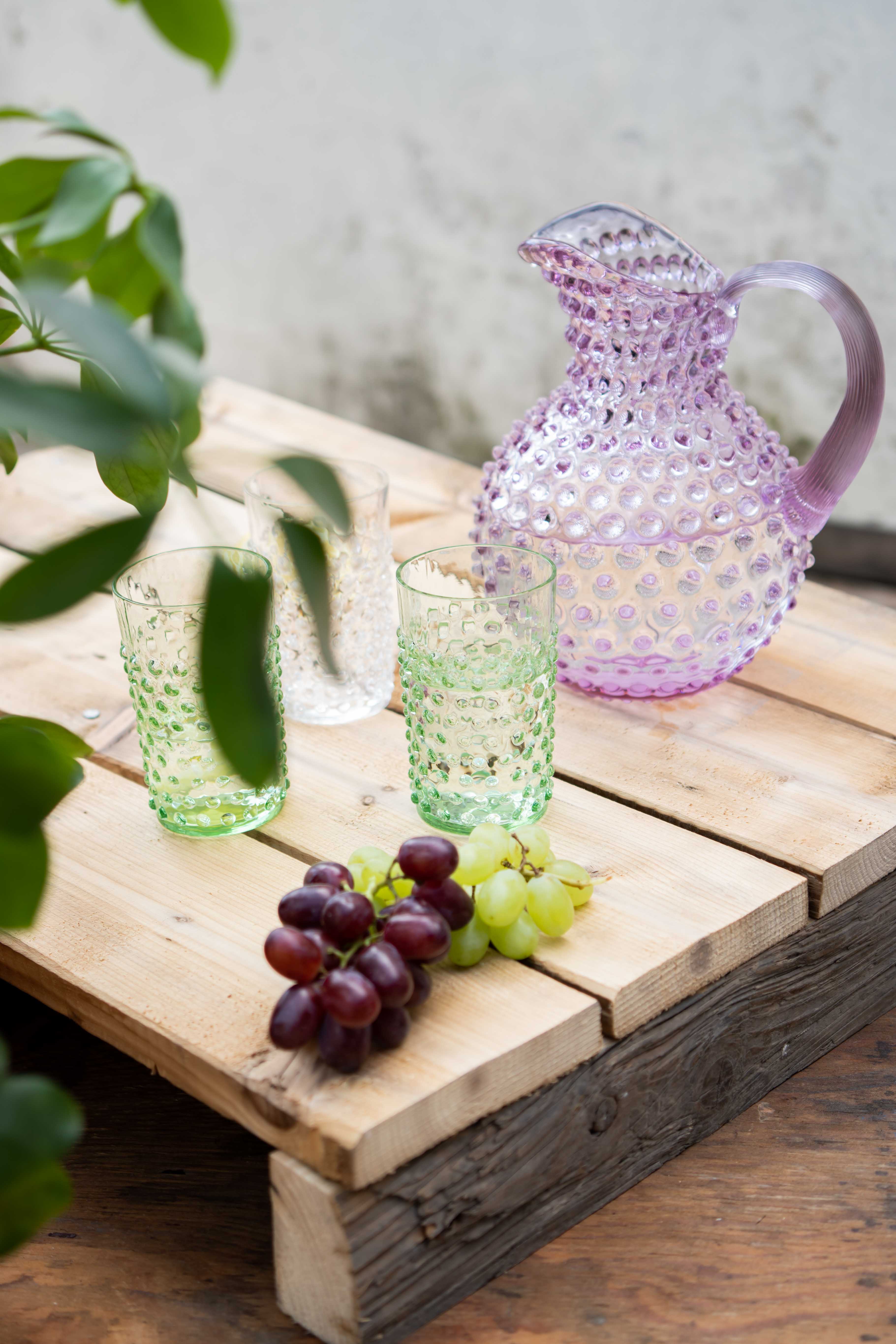 klimchi-hobnail-verre-vert-clair-lot-de-2 image 2