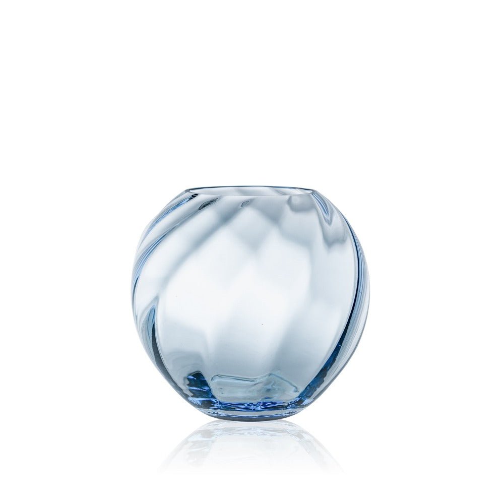 klimchi-marika-vase-verre-bleu-clair-rond-cristal image 1