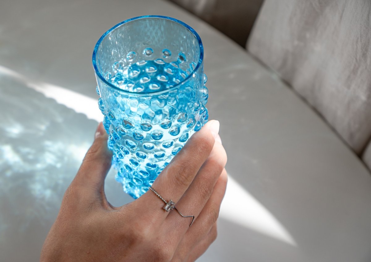 klimchi-hobnail-azure-verre-bleu-200-ml-1-pi-ce image 3