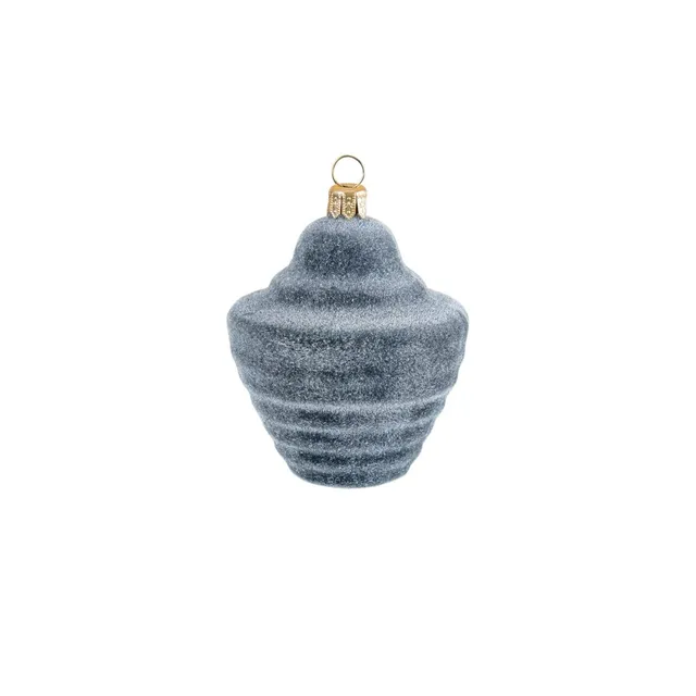 klimchi-ornaments-boule-de-no-l-moss-diamant-argent image 1