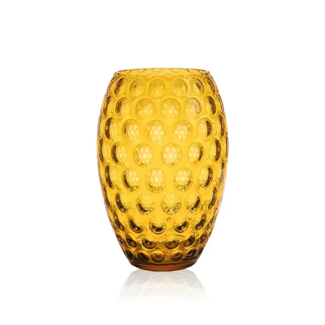 klimchi-kugel-vase-ovale-ambre-en-verre image 1