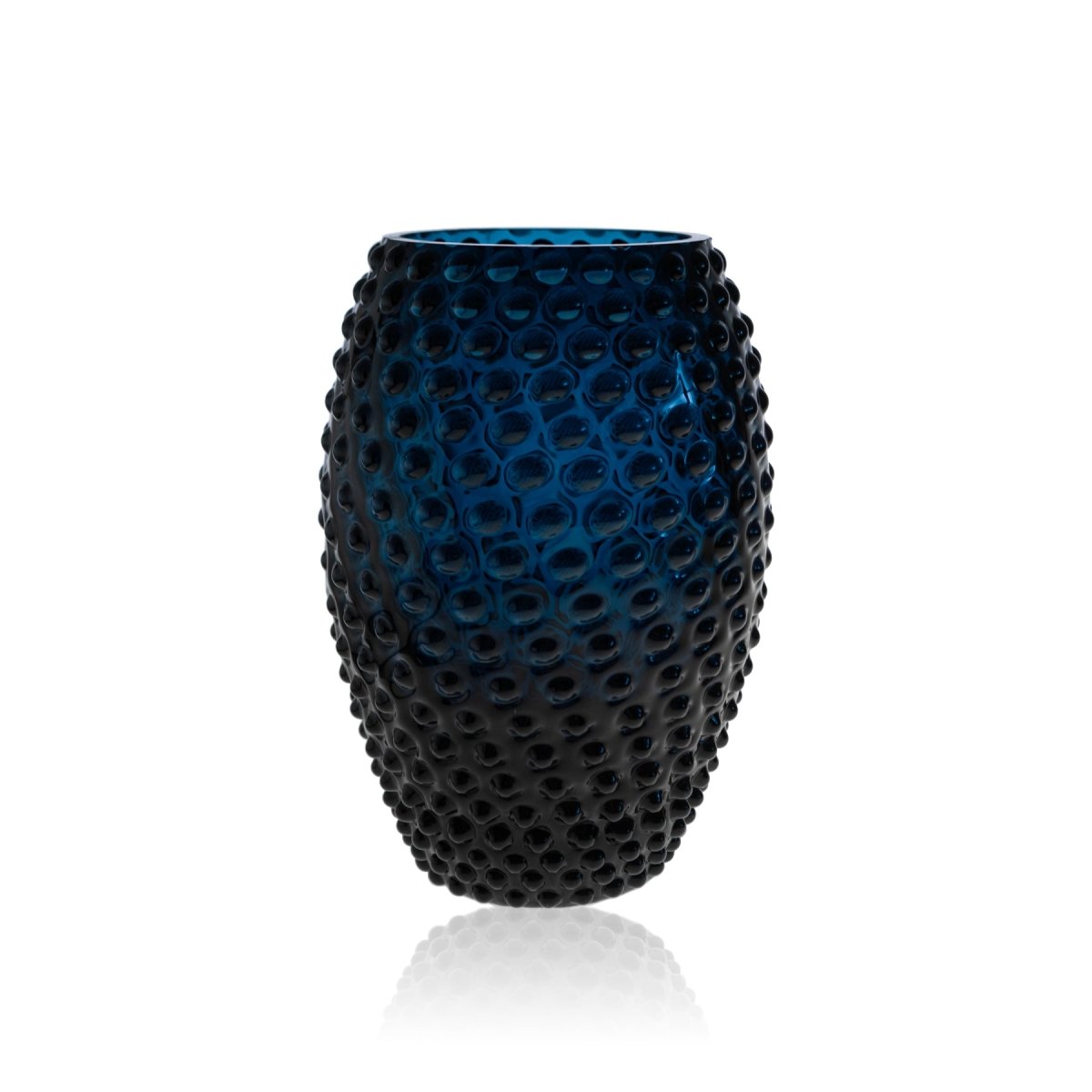 klimchi-hobnail-vase-ovale-bleu-roi-royal-blue image 1
