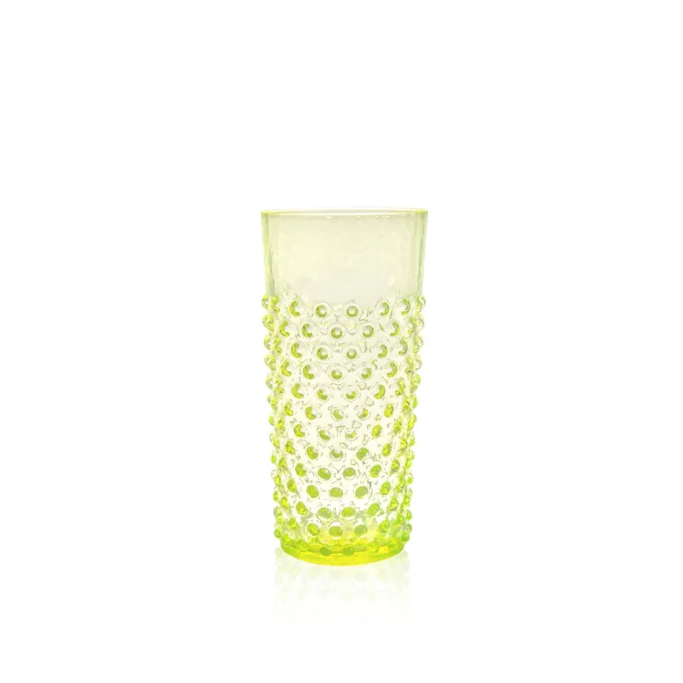 klimchi-hobnail-neon-citrine-verre-haut-400-ml-l-unit image 1