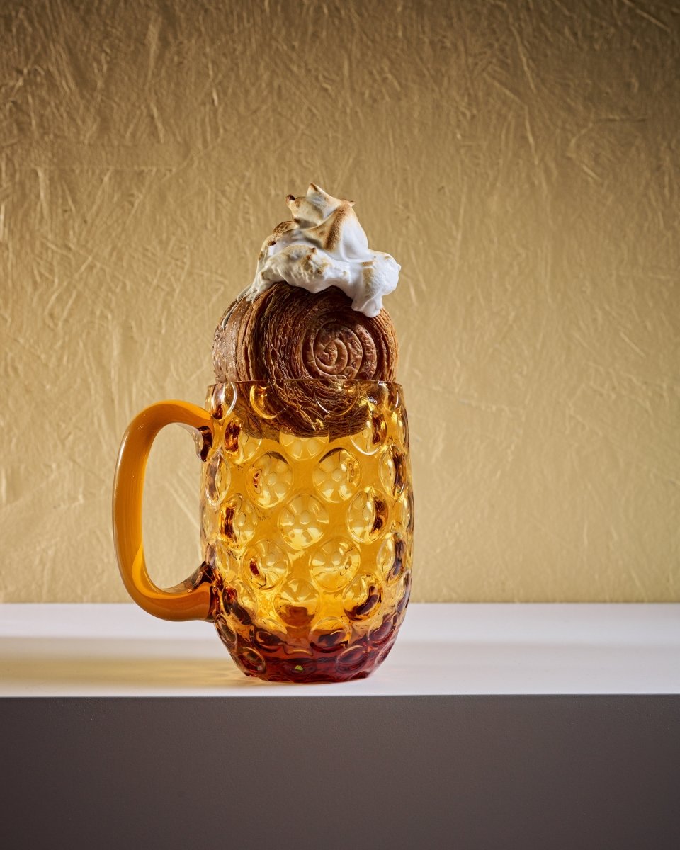 klimchi-beer-mugs-petite-chope-ambre-verre-artisanal image 2