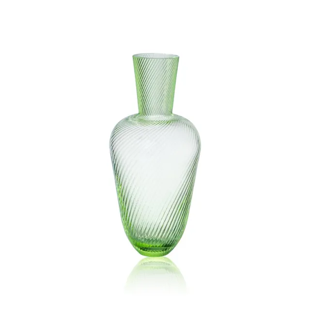 klimchi-linea-carafe-vert-clair-verre-artisanal image 1