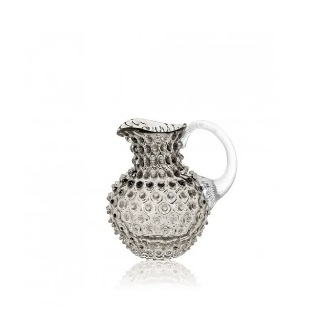 klimchi-hobnail-black-smoke-petite-carafe-verre-1-l image 1