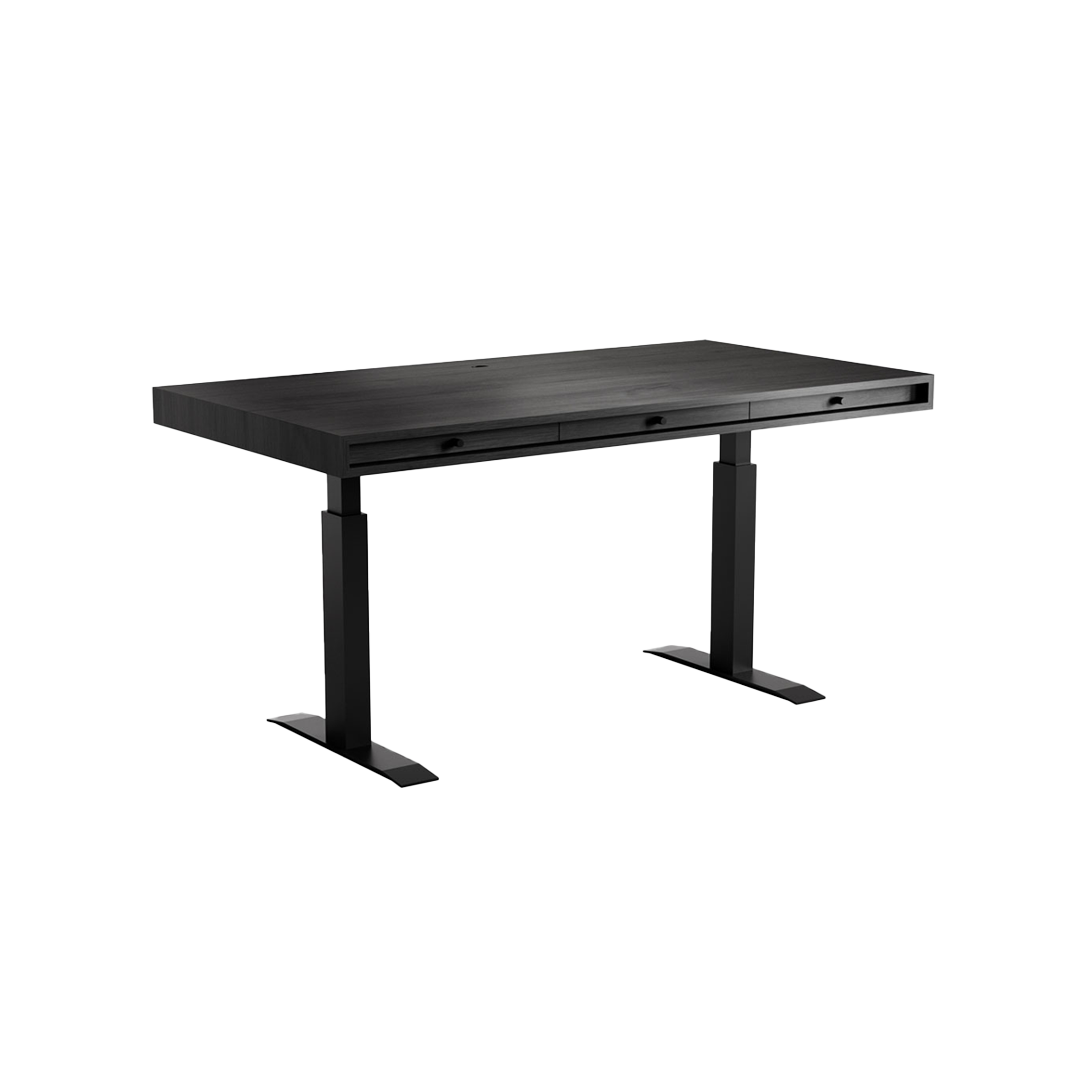 norr-11-jfk-bureau-fr-ne-noir-home-office-3-tiroirs-standard image 1