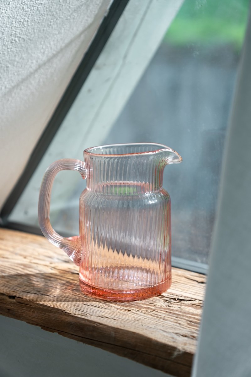 klimchi-ethel-rosaline-carafe-en-verre-c-tel-rose image 2