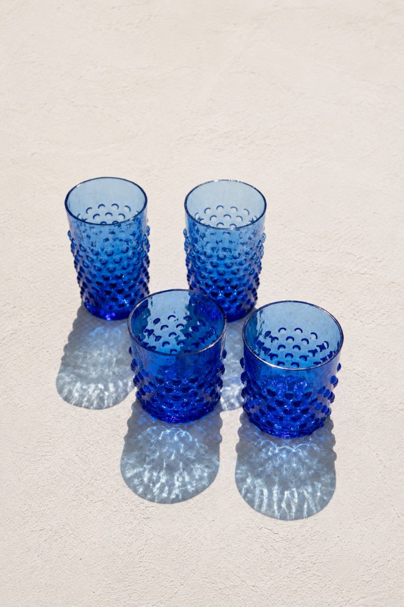 klimchi-hobnail-verre-whisky-bleu-lectrique-l-unit image 5