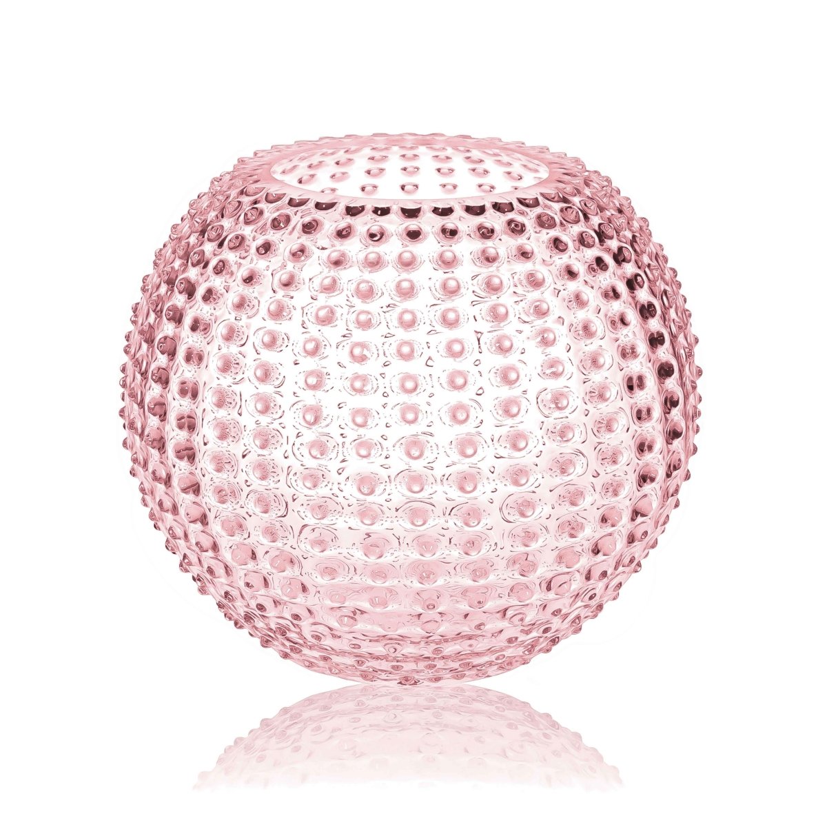 klimchi-hobnail-rosaline-grand-vase-boule-rose image 1
