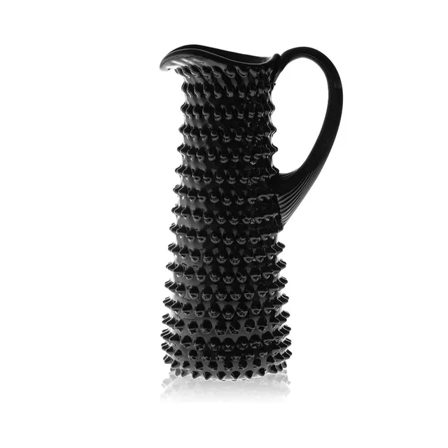 klimchi-hobnail-carafe-1-l-noire-picots image 1