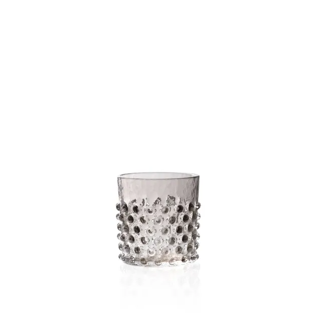 klimchi-hobnail-verre-whisky-150-ml-black-smoke image 1