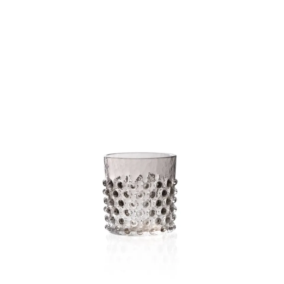 klimchi-hobnail-verre-whisky-150-ml-black-smoke image 1