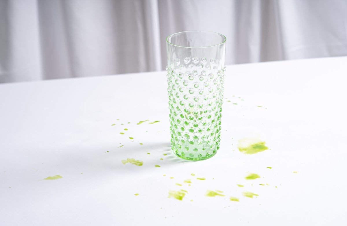 klimchi-hobnail-tumbler-haut-verre-vert-l-unit-400-ml image 5