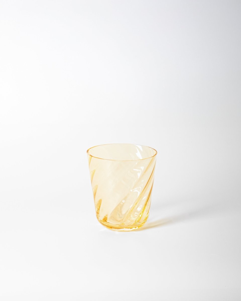 klimchi-marika-citrine-verres-lot-de-2-jaune-souffl-bouche image 1