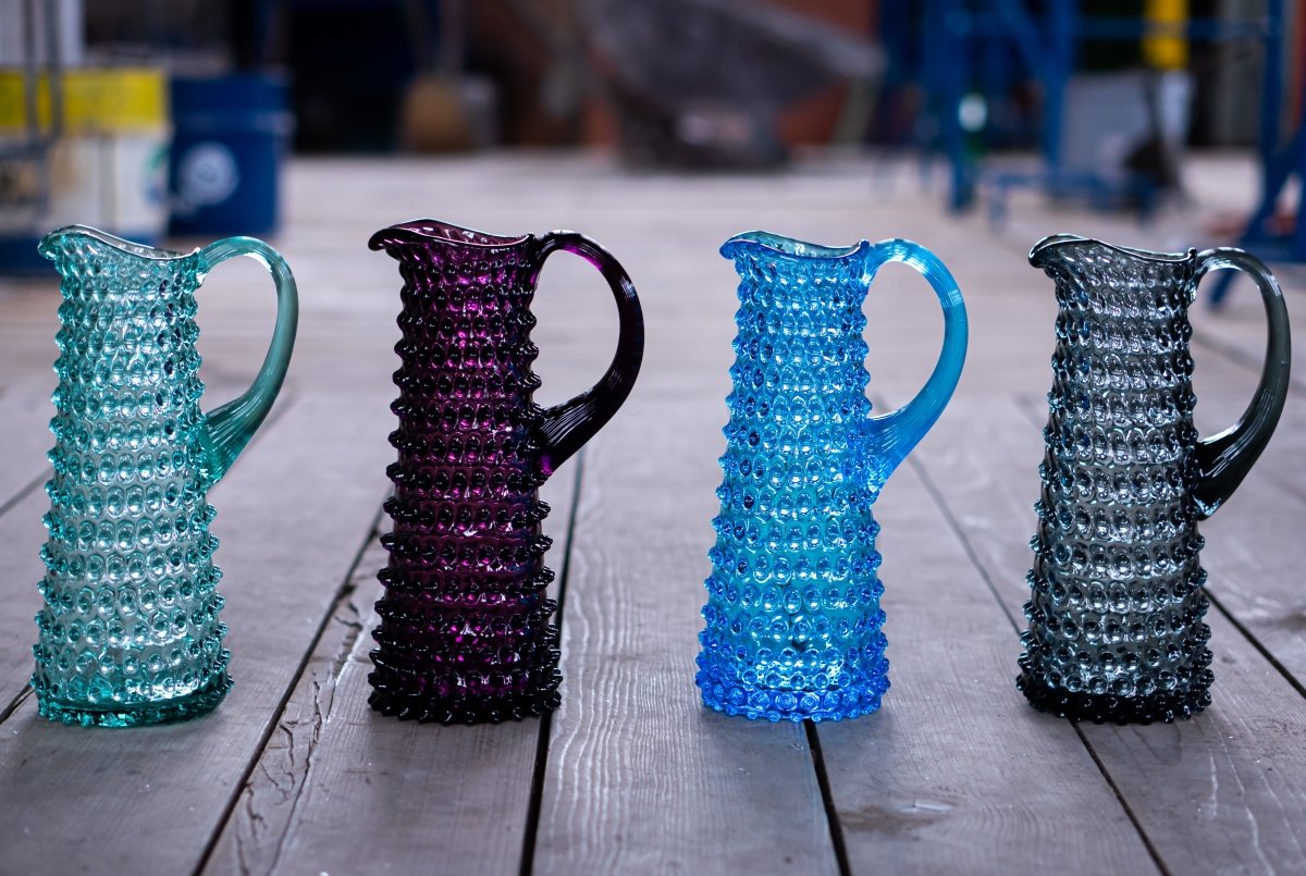klimchi-hobnail-carafe-verre-gris-fum-1-l-cristal image 6