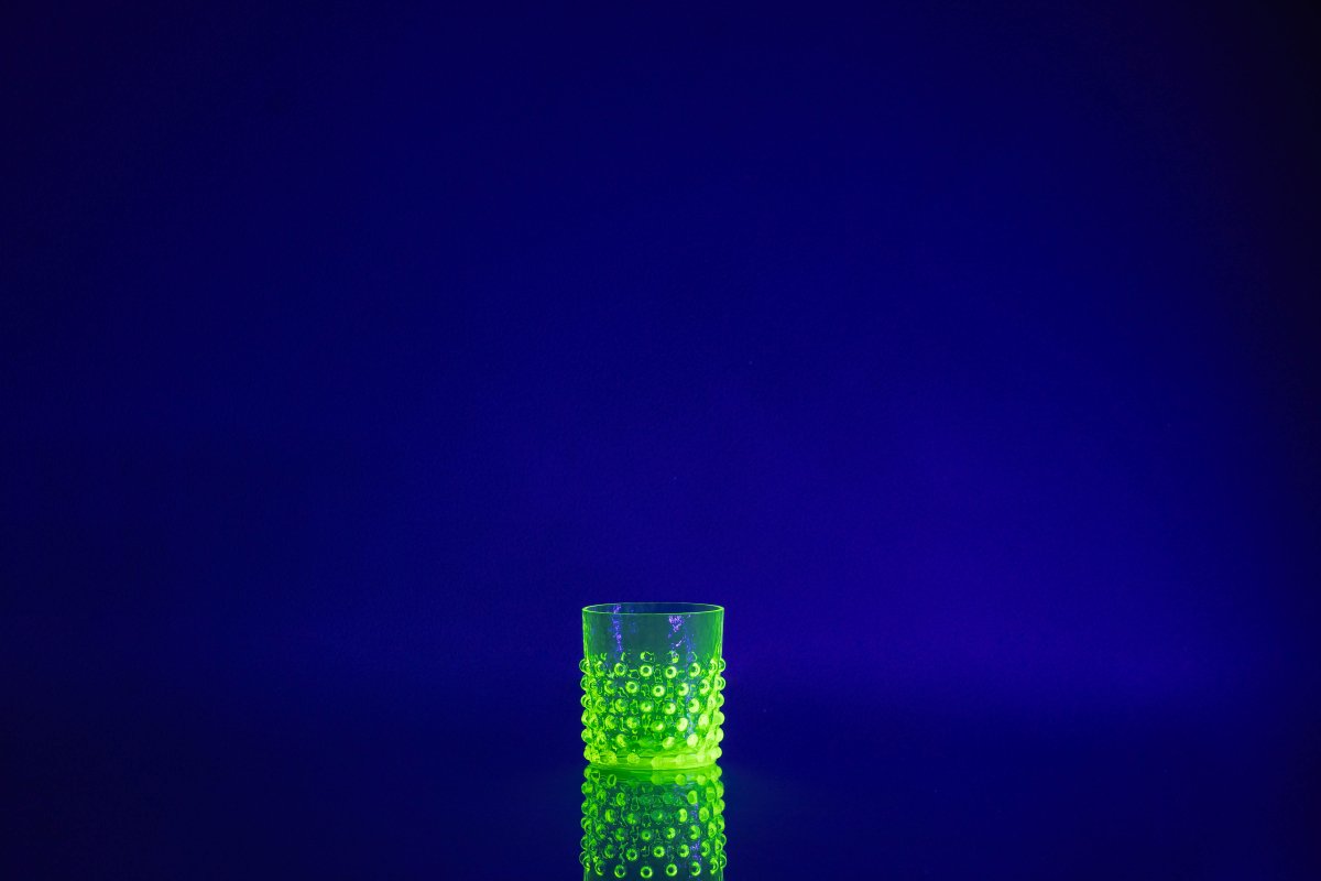 klimchi-hobnail-verre-whisky-jaune-neon-citrine-150ml image 2