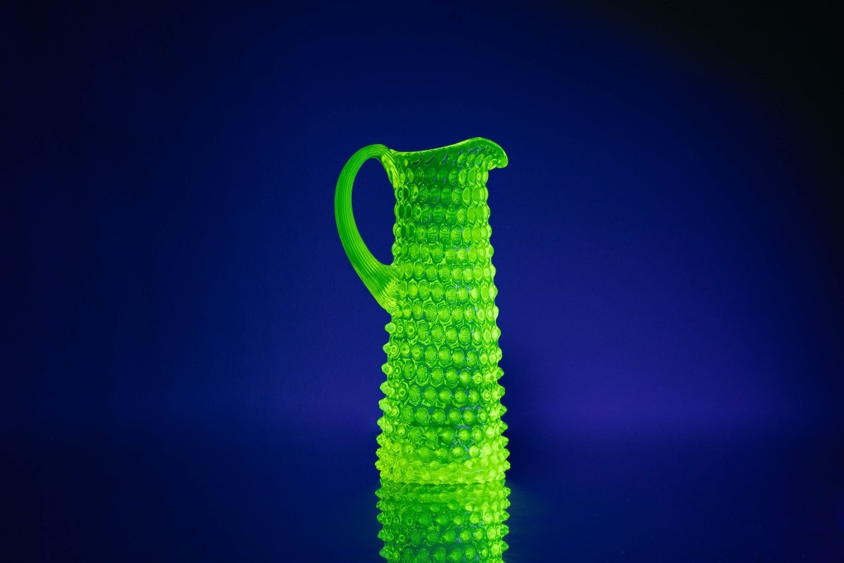 klimchi-hobnail-neon-citrine-pichet-verre-1-litre-jaune image 2
