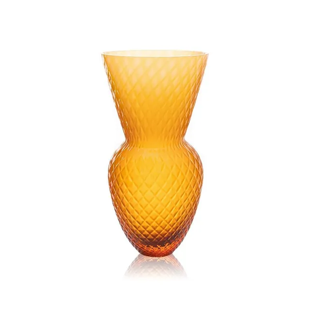 klimchi-drama-vase-opale-moyen-en-verre-souffl-fleurs image 1