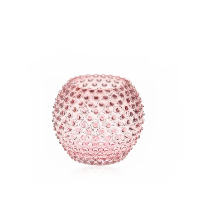 klimchi-hobnail-vase-rond-rosaline-rose image 1