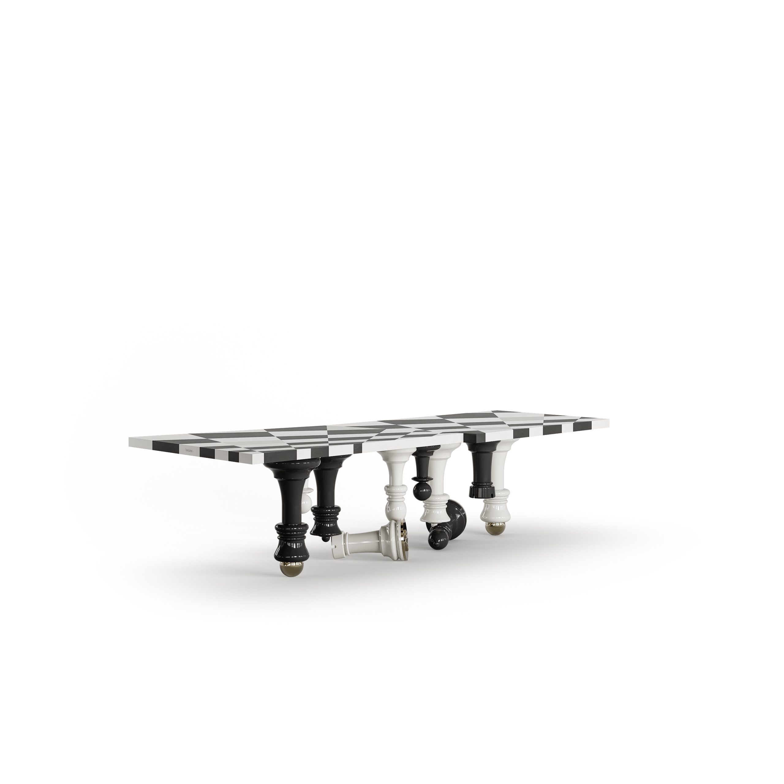 bablanc-mate-table-manger-fr-ne-noir-blanc-laqu image 1