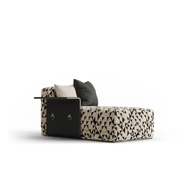 bablanc-dada-chaise-longue-cuir-tissu-dor image 1