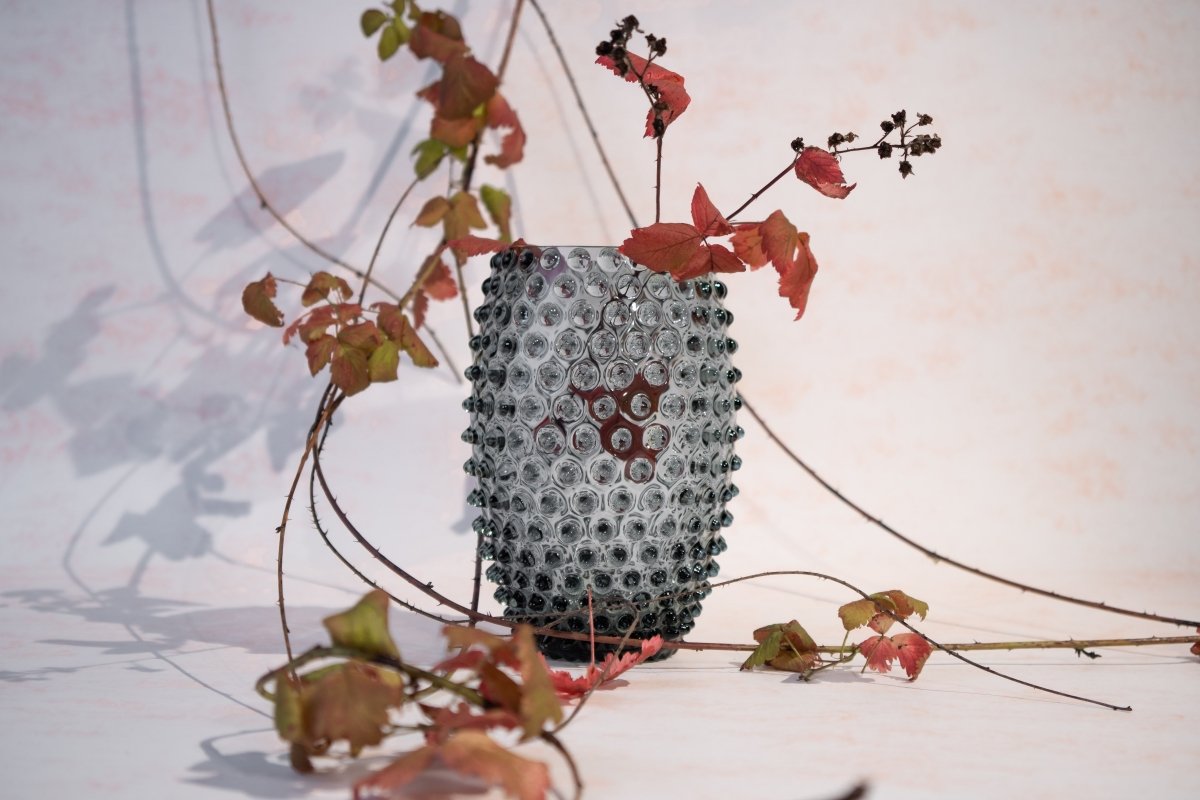 klimchi-hobnail-vase-ovale-grey-smoke-en-cristal image 5