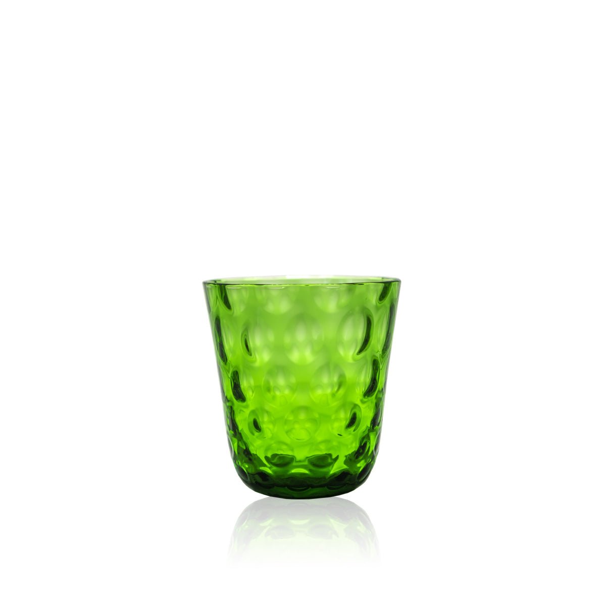 klimchi-kugel-lot-2-verres-eau-vert-fonc-cristal-fait-main image 2